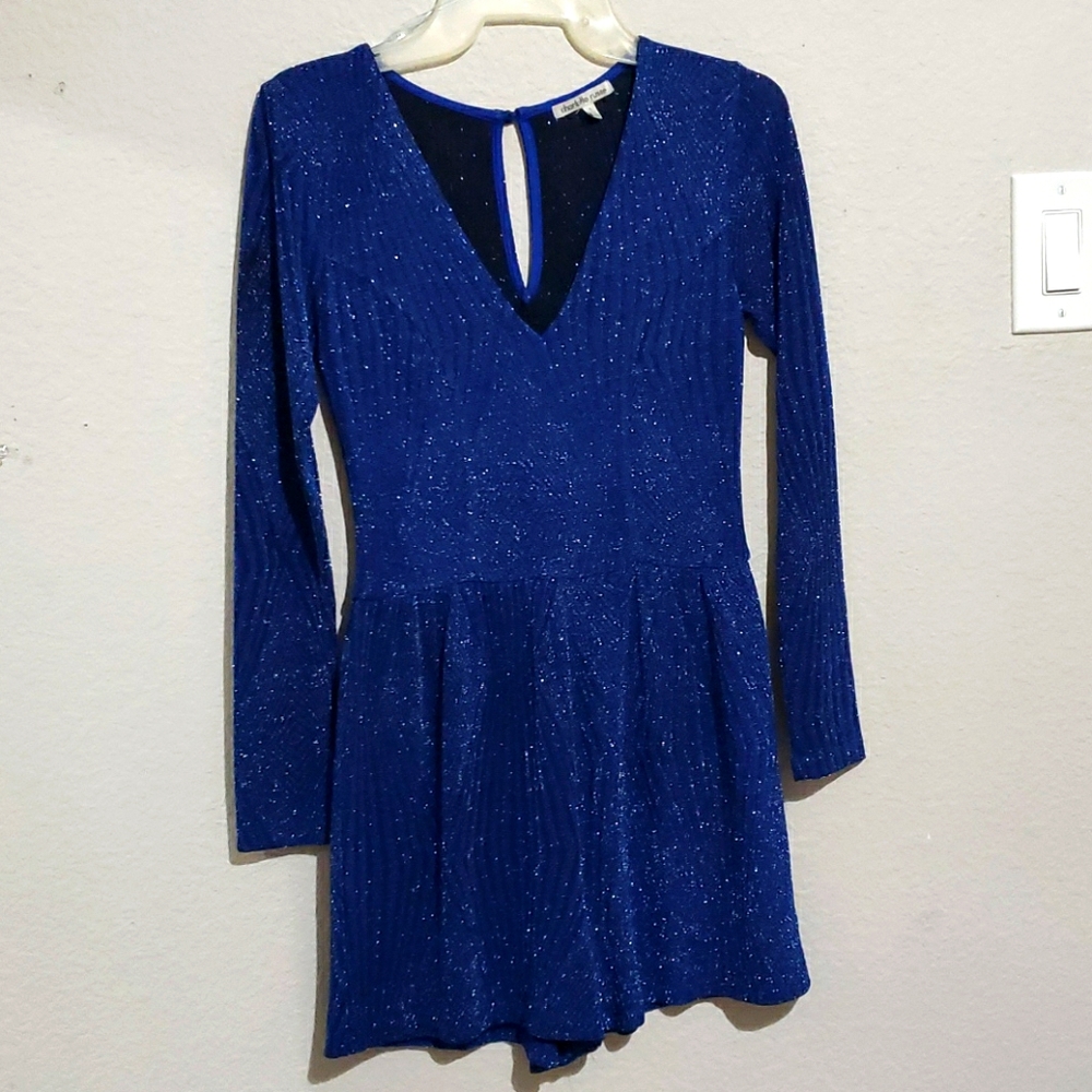 Sparkling Blue Charlotte Russe Romper